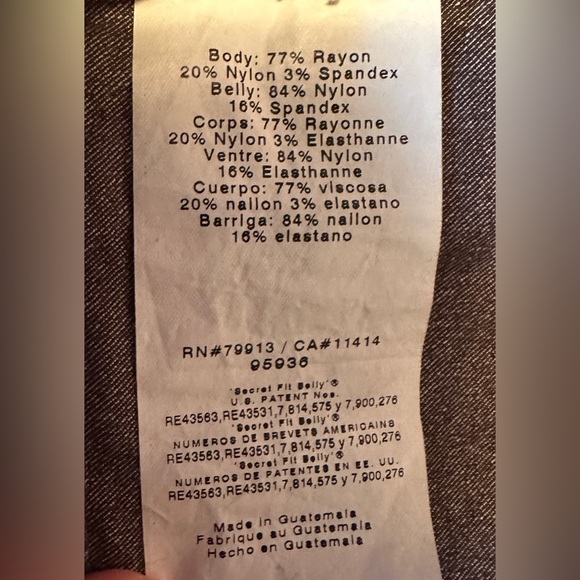 Maternity Motherhood PantsStretchy Skinny Gray Size Maternity Small - Picture 8 of 12